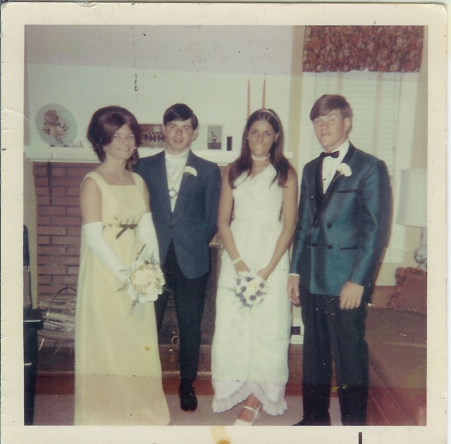 Prom photo of Barb & Arb with Louise Kirkbride and Kevin Barrett