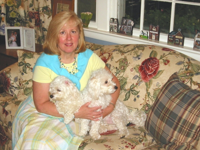 Me and my other two sons, Rocky and Harley (2 year old maltipoo dogs).  