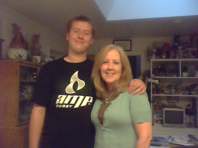 My youngest and tallest son, Chase, turned 18! I always knew hed be taller than me.