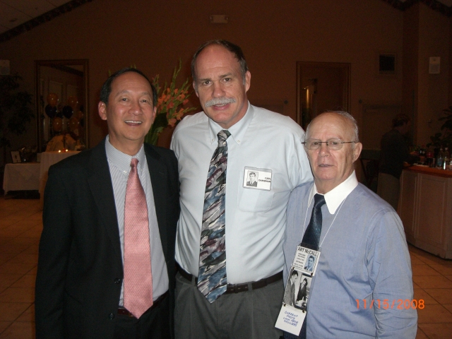 Ben Cheng, Carl Dambman and Coach Art McCall