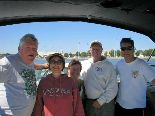 Again, on the Chesapeake with Jim Gorman, Jim Lyons, Walt Fedyna, Janet Toomey and me